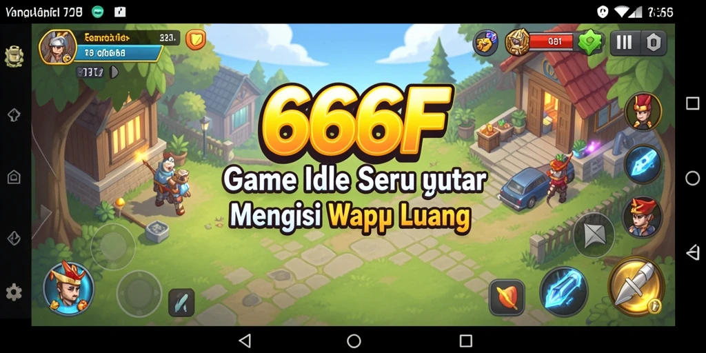Tampilan gameplay menakjubkan dari 666F, penuh warna dan menarik.