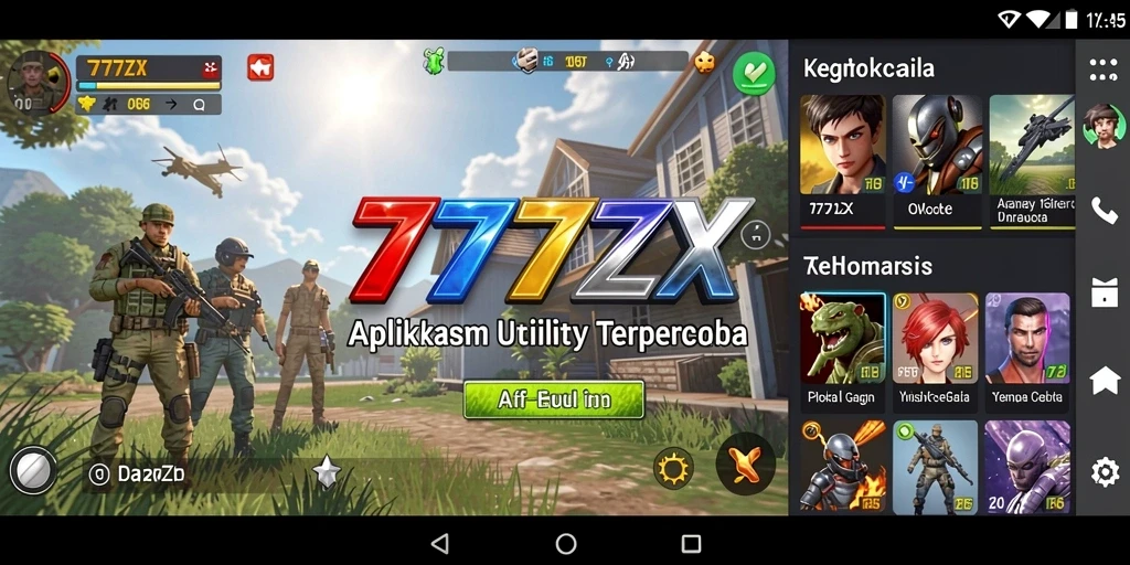 Tampilan antarmuka 777ZX yang intuitif dan efisien.