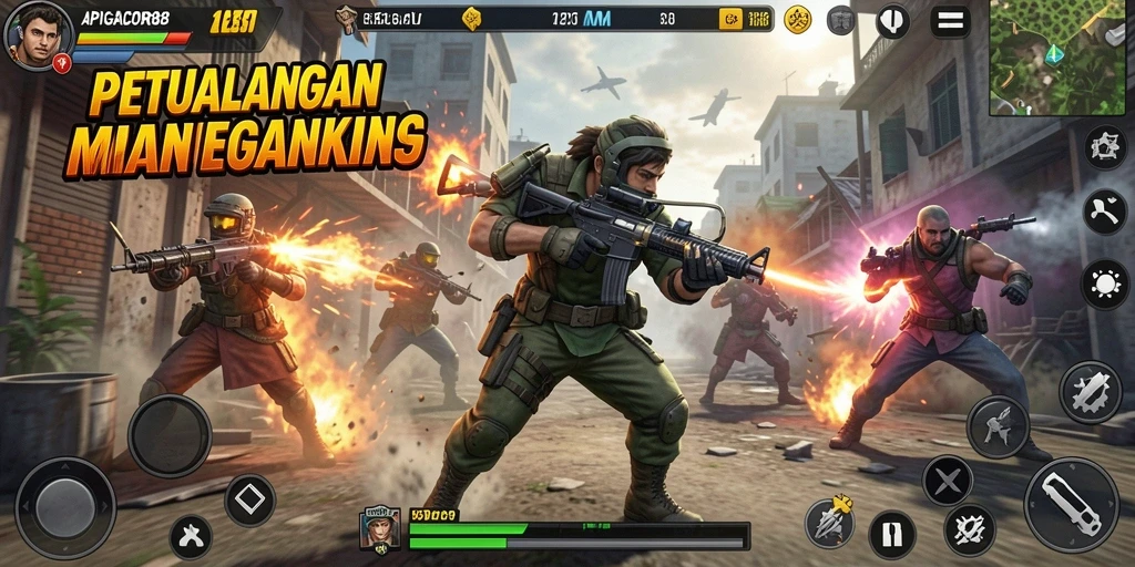 Tampilan gameplay APIGACOR88 yang mendebarkan dan penuh aksi.