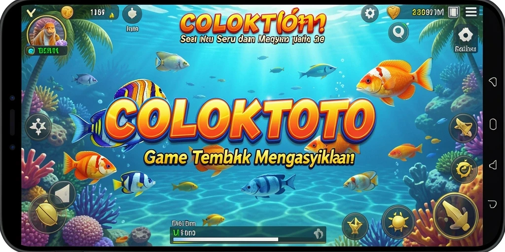 Tangkapan layar COLOKTOTO menampilkan aksi seru tembak ikan.