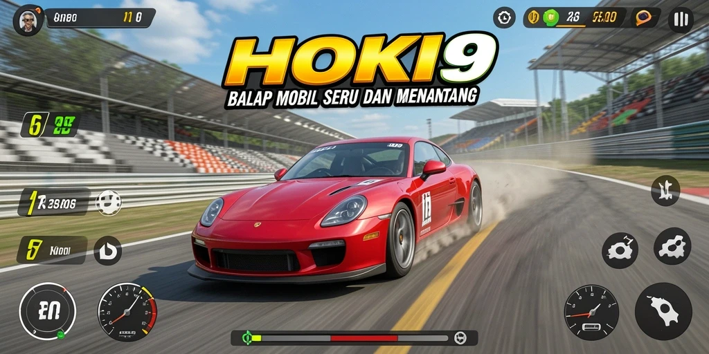 Gameplay Racing HOKI9 yang seru dan mendebarkan.