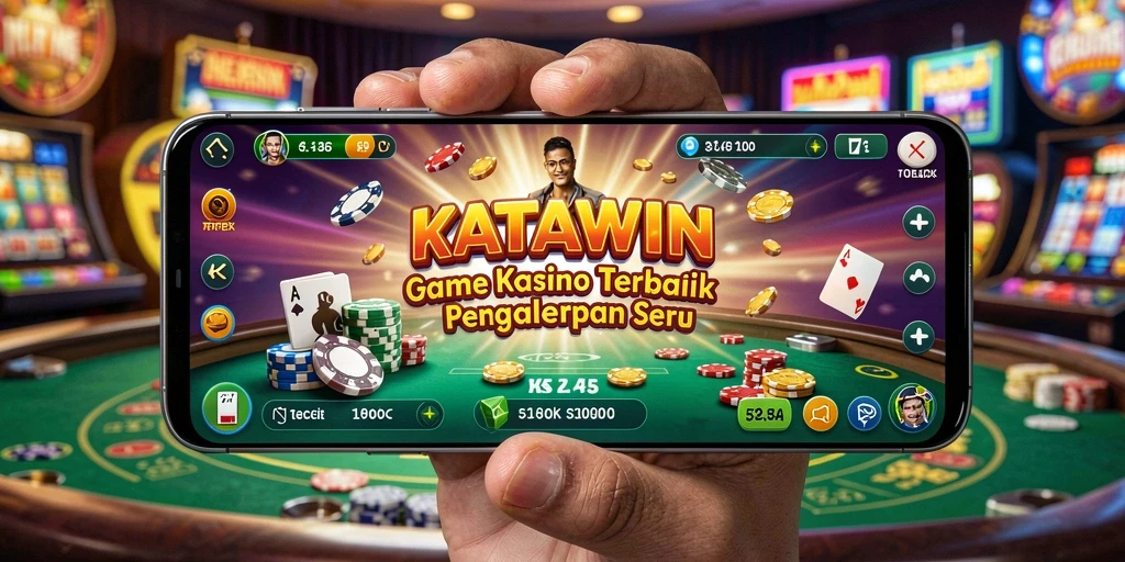 Tampilan gameplay KATAWIN yang mengasyikkan dan seru.