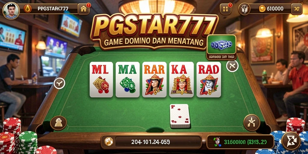 Tampilan gameplay seru dari PGSTAR777 dalam aksi Domino.