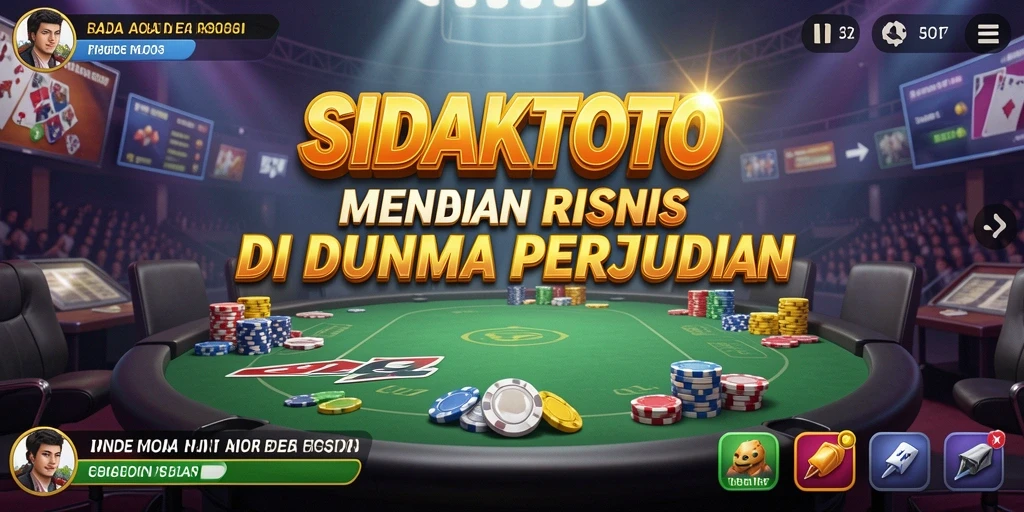Screenshot utama SIDAKTOTO menampilkan aksi mengelola kasino yang mendebarkan.