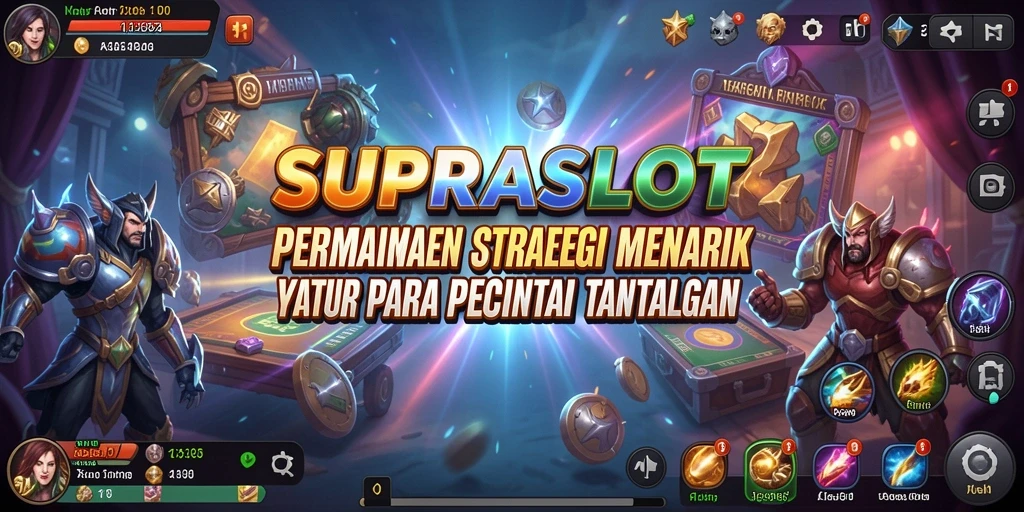 Tampilan gameplay SUPRASLOT yang intens dan strategis.